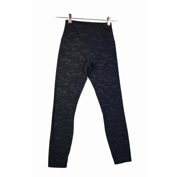 Lululemon Align™ High-Rise Pant 25" Camo Deep Coal Sz 4 Leggings Athleisure - Picture 2 of 7